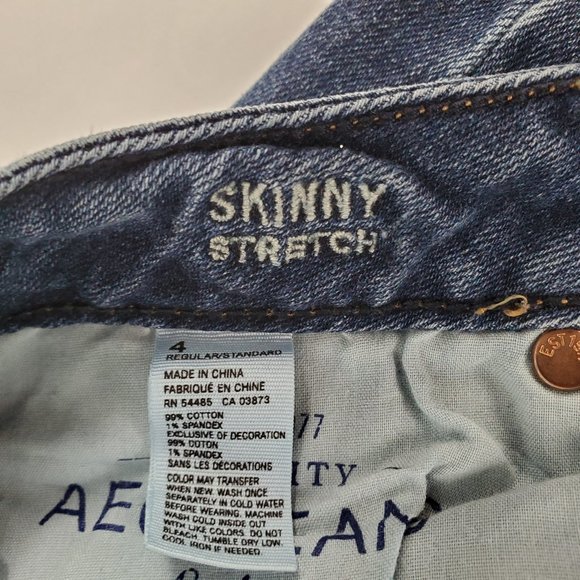 American Eagle Jeans Size 4 Skinny Stretch - Picture 6 of 6